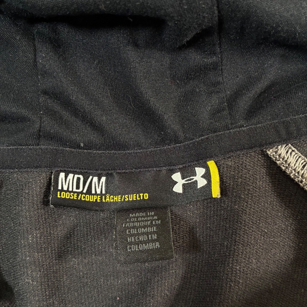 Under Armour Muhammad Ali Hoodie Medium Grey Black Full Zip UA Boxing Jacket - Picture 4 of 11